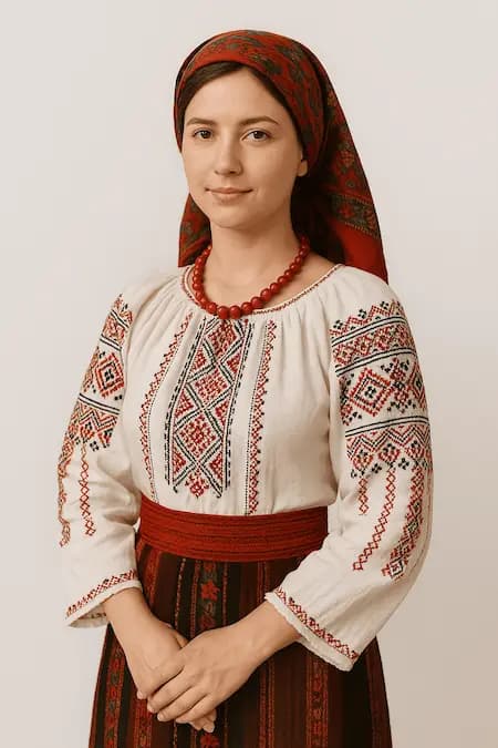 Женский молдавский народный костюм