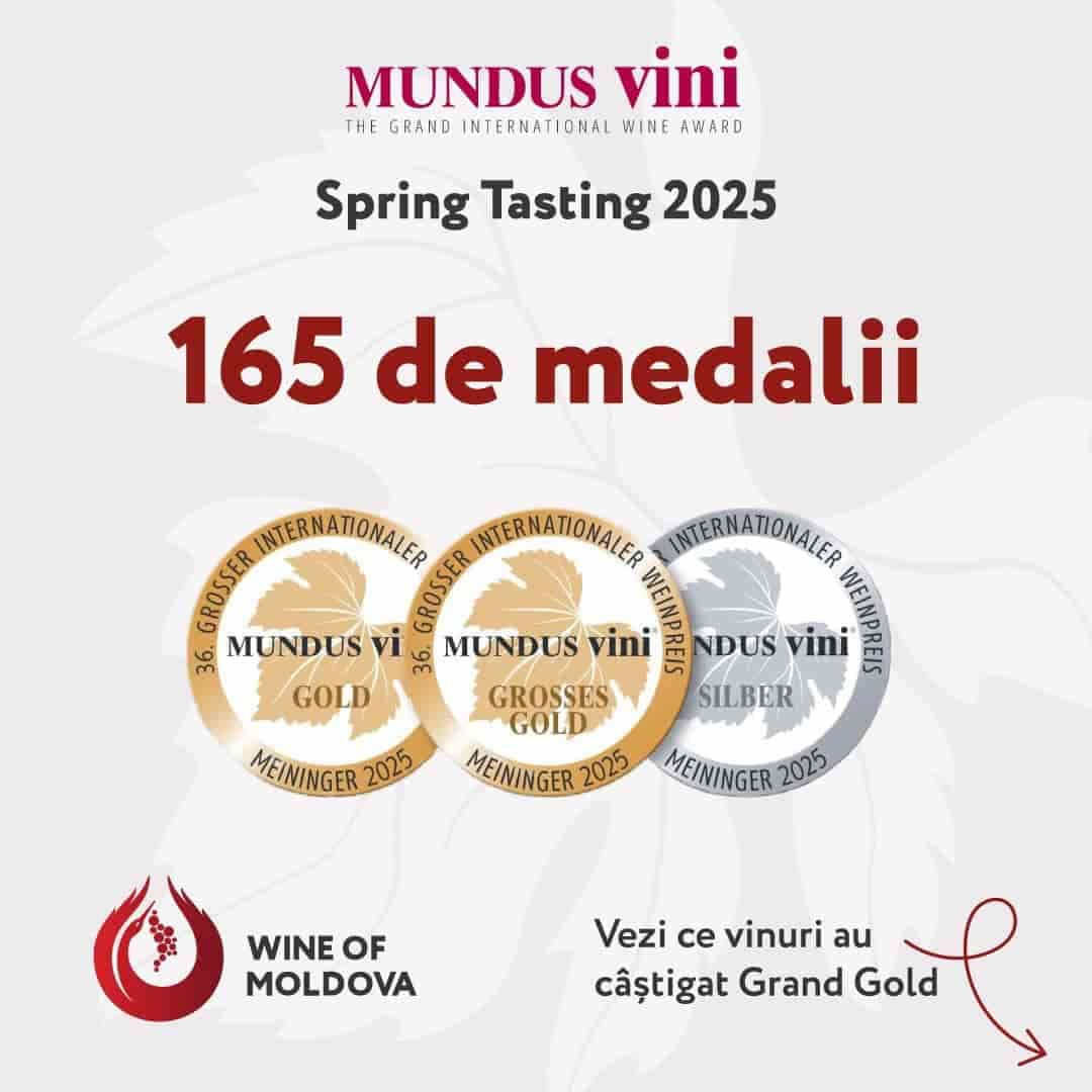 Молдавские вина получили три высшие медали Grand Gold на MUNDUS VINI в Германии